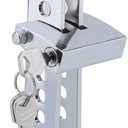 Car Anti-Theft Brake Clutch Lock - Stainless Steel Security Protection Safety Tool - Automobile Hidden Throttle Pedal Lock With 3 Keys