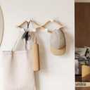 Umbra Montage Coat Rack, Wall Mounted 6 Hooks, White/Natural | Birch wood construction, 30 lb total capacity, 5 lb each, renewable sources