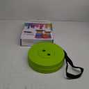 2025 Collapsible Stool Chair, Upgraded Folding Stool for Adults Lightweight, Sturdy, Adjustable, Portable, Foldable Seat Sturdy Stools for Outdoor Camping Fishing Hiking Gardening BBQ (1 pack, Black Green)