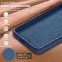 Liquid Silicone Case for Samsung Galaxy S25 with Magnetic Stand, Mil-Grade Drop Shockproof, Full Camera Protection Anti-Scratch Microfiber Lining Silicone Phone case, Dark Blue