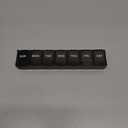 EZY DOSE Weekly 7-Day Pill Organizer, X-Large Vitamin and Medicine Box, Spacious Compartments for Pills and Supplements, Durable Black Design, Easy-Open Lids, Perfect for Home and Travel Use