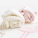 LOUIE SILNA Plush Socks Jumping Funny Bunny for Women Girls, Cosplay Christmas Party Holiday Hat (White 1Pairs)