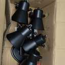 KEESFU 5-Light Track Lighting Kit,Black Semi Flush Mount Ceiling Light with 5 Rotatable Light Heads,Modern Accent Lighting for Livingroom,Bedroom,Hallway,Art Wall,Bathroom,Kitchen.(5-Light)