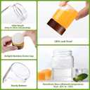 12 Pack 2oz Glass Shot Bottles with Caps, 60ml Borosilicate Wellness Shot Glass Bottles, Dishwasher & Freezer Safe, Reusable Ginger Shots Jars with Lids for Juicing