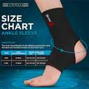 WYOX Ankle Brace for Sprained Ankle - Stabilizer Brace for Women, Support for Men, Achilles Tendonitis Wrap, and Compression Sleeve - Perfect for Running, Gym, Boxing, and Sports (Black, L/XL) (L / XL (Women 7.0 - 10.5/ Men 6.0 - 9.5))