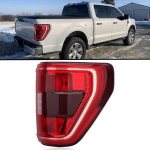 Tail Light Assembly For 2021 2022 2023 Ford F150 XLT Rear Brake Lamp Halogen Type Blind Spot Right Passenger Side Replace ML3Z13404C