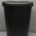 Rubbermaid Classic Step-On Trash Can with Lid, 13-Gallon, Black, Easy Clean Wastebasket for Home/Kitchen/Bedroom/Office/Garage