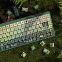 Keymatic Green Frog Keycap Set, PBT Custom Keycaps,131 Cute Keycaps for Mechanical Keyboard, OEM Keycap for Mechanical Keyboard Compatible with ANSI/ISO,TKL, Full-Sized Layout (Only Key caps Set)