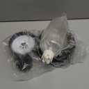 Pet Feeding Station Leak Proof Water Bottle Systems Detachable Dish Anti Slip Base Compact Design Anti Slip Pet Food and Water Bowl Set (Black)