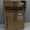 Ubbi Steel Diaper Pail, Odor Locking, No Special Bag Required, Award-Winning, Registry Must-Have, Sage Green