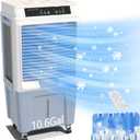 MEPTY Evaporative Air Cooler, 3288CFM Swamp Cooler, Portable Air Cooler Fan with Remote Control, 3 Speeds, 120Oscillation, 12H Timer for Indoor & Outdoor Patio Garage Use,10.6 Gallon,42inch