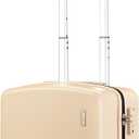 Hanke 16 Inch Underseat Carry On Luggage, Airline-Approved Hard Shell Small Suitcase with Spinner Wheels, Lightweight Tsa Lock Travel Luggage for Short Trips(Cuba Sand)
