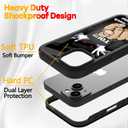 POCOOA Compatible with iPhone 14 / iPhone 13 Case Rugged Full-Body Protective Cover for Boys Kids Men Dual Layer Shockproof Bumper, Heavy-Duty Phone Case - Don't Touch My Phone 081