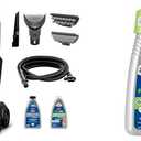 BISSELL Revolution HydroSteam Carpet Cleaner, Upright Deep Cleaner, HydroSteam Technology, 4-inch Self-Cleaning Tough Stain Tool Included, 4123 + Bissell Professional Pet Carpet Cleaner Formula 48 oz