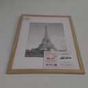 upsimples 12x16 Picture Frame, Display Pictures 8.5x11 with Mat or 12 x 16 Without, Wall Hanging Poster Frames, Natural, 1 Pack