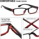 NORPERWIS 6 Pack Reading Glasses for Women Men, Blue Light Readers, Anti Glare Computer Eyeglasses with Spring Hinge (Mix Color-1, 0.75, multiplier_x)