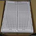 5 Pack Stackable Closet Storage Basket - Stackable Storage Bins, Multifunctional & Foldable Closet Organizer Waterproof, Wardrobe Cupboard Space-Saving Hat Storage Drawer Organizer, White