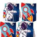 MotiMind 16 Pcs Outer Space Party Favor Bags with Handles Astronaut Gift Bags for Galaxy Space Theme Party Supplies