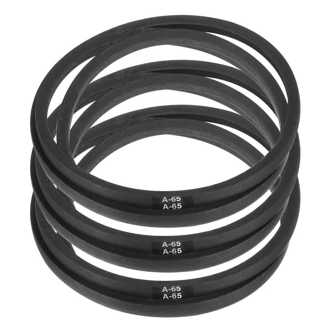 uxcell 3pcs A65 or 4L670 Classic Wrapped Rubber V-Belt, 65"(1650mm) Inside Circumference, A Profile V Belt