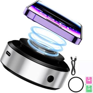 2 x Rednow Magnetic Car Suction Cup Holder Mount, Magnetic Car Cell Phone Holder,Suction Cup Car Phone Mount,Universal Adjustable Windshield Dashboard Mobile Phone Holder (Silver)