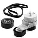 BIHEE Drive Belt Tensioner Kit Compatible with Accord, Odyssey, Pilot, Ridgeline, Acura MDX,TL, ZDX - Direct Fit Replacement OE K060841 38332 36112 90K38332 with Serpentine Belt & Idler Pulley, 3PCS