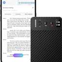 AI Voice Recorder, Transcribe & Summarize AI Audio Recorder, Support 121 Languages, 64GB Memory, Wireless Charging, App/Web Control, Digital Recording Device for Lectures, Meetings, Calls, Black