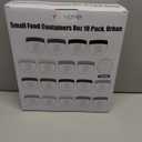 Youngever 18 Pack 1 Cup Small Food Containers with Lids, 8 Ounce Food Storage Containers, Condiment, and Sauce Containers with Lids Labels (Urban Colors)