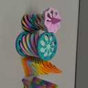 JOYIN 4 Pack Impossible Cone Fidget Toys, Pastel Color 3D Printed Spiral Cone Flexible Impossible Pyramid Passthrough Fidget Toys for Stress Relief, Kids Adults Easter Gifts for Classroom