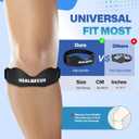 Healrecux Patella Band, Knee Strap Patella Tendon Support for Knee Pain & Tendonitis, Patella Stabilizer Knee Brace for Running, Basketball, Jumpers Knee, Tennis, Volleyball & Squats - Blue 1 Pack