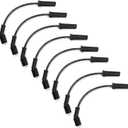 HiSport Spark Plug Wire Set 9748HH - Compatible with 1999-2012 Cadillac Escalade Chevy Silverado Suburban Tahoe GMC Sierra Yukon, Replaces 88862385 88862122 19351571