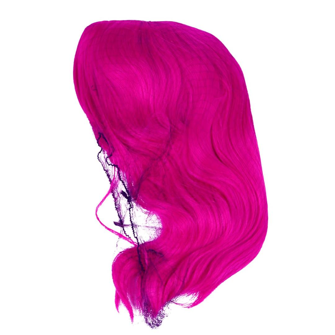 Short Curly Wig for Women Cosplay Wig Comfortable Daily Wear Halloween Parties Hot Pink