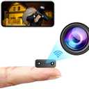Wi-Fi Camera 1080P HD Smart Home Cameras Mini Cameras Cam with Motion Sensor Night Vision App Control Cellphone Control No Battery No Need Wi-Fi