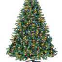 ININ 4FT Prelit Christmas Spruce Artificial Tree with Led Lights, Lighted Christmas TreeHinged Full Xmas Tree for Home Party Decoration,100 LED Lights,334 Branch Tips, Metal Hinges & Foldable Base.