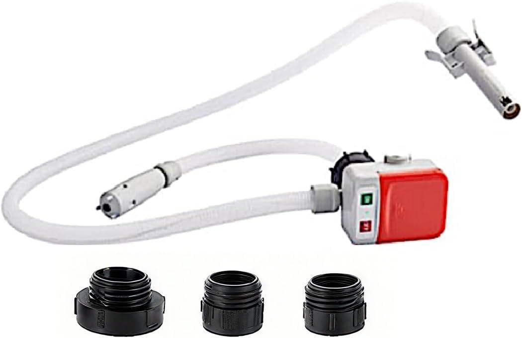 Saker Sakerplus Portable Fuel Pump with Auto-Stop, 9.08L/Min (2.4GPM), Battery Powered, 51" Hose, for Gasoline, Diesel, Oil  Ideal for Cars, Lawn Mowers, Chainsaws, Boats (1 set)