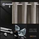 2 Pack Silver Curtain Rods for Windows 48 to 84 Inch, 1'' Heavy Duty Adjustable Drapery Rod with Unique Crystal Ball Finials, Modern Decorative Curtain Rod,Size; 30-88''