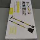 Ortiny 7 in 1 Snow Shovel & Snow Brush Kit with Ice Scrapers for Car Windshield,62.2” Extendable & Bendable Thicken Aluminum Tube for Easy Roof Cleaning,180° Pivoting Brush Head & EVA Grip,Yellow