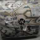 VK VKLIVING 8x10 Area Rug Washable Rugs for Living Room Rug Vintage Design Boho Rug with Non Slip Living Room Rug Bedroom Carpet Stain Resistant, Home Decor, Beige