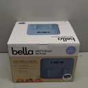 bella 4 Qt TriZone Air Fryer, EverGood Ceramic Nonstick Coating, Dual Basket Design w Removable Divider, Digital Touchscreen Control w 6 Preset Cooking Options, 1200 Watt, 3lb Capacity, Surf