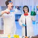 8 Pcs Scientist Lab Costume Cute Cricket's Sister Cartoon Character Accessories for Halloween Cosplay Party