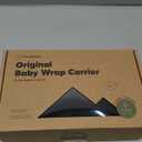 KeaBabies Baby Wrap Carrier - All in 1 Original Baby Carrier Newborn to Toddler Sling, Easy to Wear, Hands Free Bonding, Lightweight, Breathable Infant Wraps (Trendy Black) (One Size (Pack of 1))