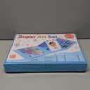 Art Supplies, 272 Pack Art Set Drawing Kit for Girls Boys Teens Artist, Deluxe Gift Art Box with Trifold Easel, Origami Paper, Coloring Book, Drawing Pad, Pastels, Crayons, Pencils, Watercolors(Blue)