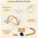 Baby Swings for Infants | Electric Portable Baby Swing with Bluetooth, 5 Swing Speed, 3 Timer Settings, 10 Melodies, 5-Point Harness & Remote Control | Indoor & Outdoor Newborn Swing (Beige)