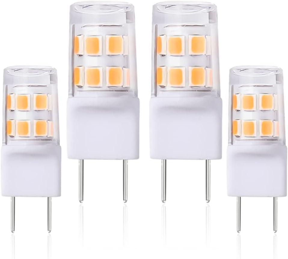 T4 G8 Bi-Pin Light WB25X10019 Microwave Light Bulbs G8 Halogen 20W Bulb Replacement for GE Oven Parts WB36X10213 WB08X10050 WB36X10246 Microwave Light 4713-001165 4 Pack (Daylight White)