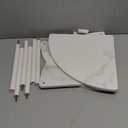 3 Tier Corner Shelf Stand, 23.2" Kitchen Shelf Organizer with Metal Frame for Organization & Storage, Marble White Corner Shelf for Kitchen Decor Accessories, Marble White, 3-Tier