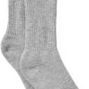 Unisex Throwback Sock - Athletic Heather Grey/ White