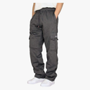 Men's Cargo Sweatpants Casual Fleece Joggers Loose Fit Open Bottom Athletic Pants for Men with Pockets Medium