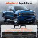 Wheel Arch Repair Panel Compatible with 2007-2014 Chevy Chevrolet Silverado 1500 2500HD 3500HD, Rear Upper Wheel Arch Repair Quarter Panel