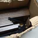 HOOBRO Corner Bookshelf, 6-Tier L-Shaped Bookcase, Industrial Open Display Shelf Tall Storage Organizer, Vertical Storage Rack, for Living Room, Home Office, Rustic Brown and Black