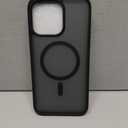 Frosted Translucent Black for iPhone 14 Pro - Impact Resistant and with Magnets