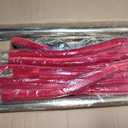 6PCS Gold Stanchions Posts with 4PCS 5 ft Red Velvet Rope, Red Velvet Rope Stanchion Set Crowd Control Barriers, Stanchions and Velvet Ropes Red Carpet Poles for Party Supplies